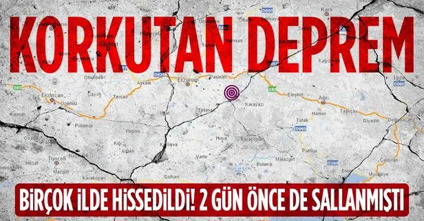 SON DEPREMLER! Erzurum’da deprem! Vali Memiş’ten açıklama geldi! AFAD ve Kandilli son dakika depremler