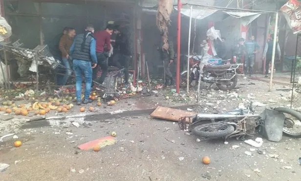 Son dakika: PKK/YPG'den Afrin şehir merkezinde kalleş saldırı-1