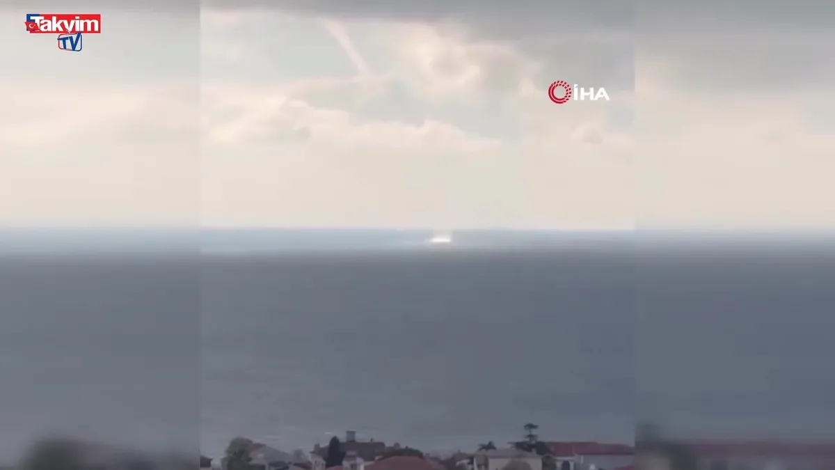 İstanbul’da hortum! İşte o anlar