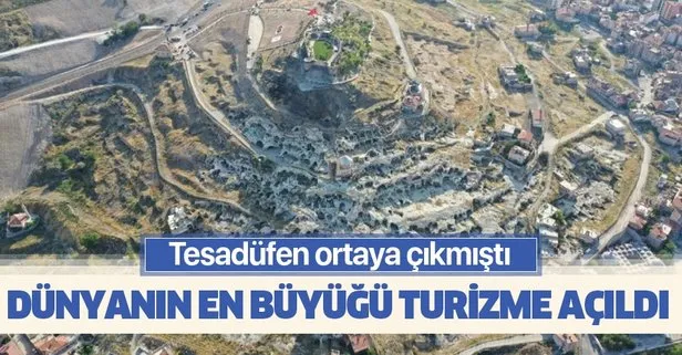 Nevşehir’de tesadüfen ortaya çıkarılan Kayaşehir turizme açıldı