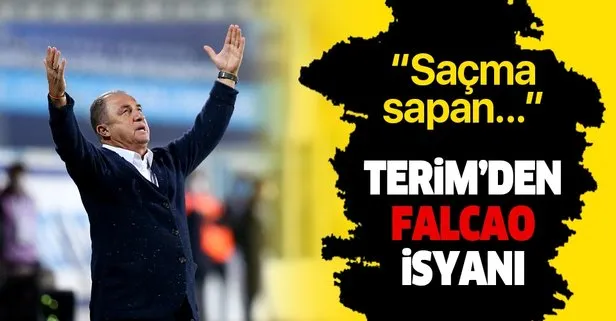 Fatih Terim, Falcao’ya gösterilen kırmızı karta isyan etti!