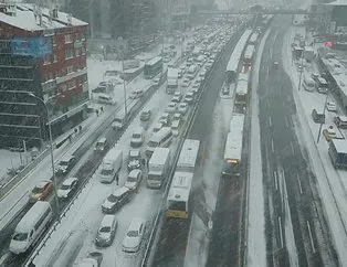 İstanbulluların kar ile imtihanı!