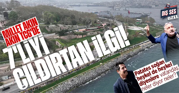 TCG Anadolu gemisine ziyaretçi akını: "Bizde soğanla domatesle satılacak vatan yok! Domates lazım değil bu lazım"