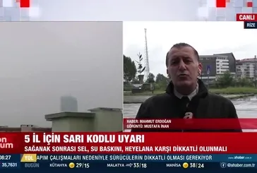 MGM'den 5 il için sarı kodlu uyarı!
