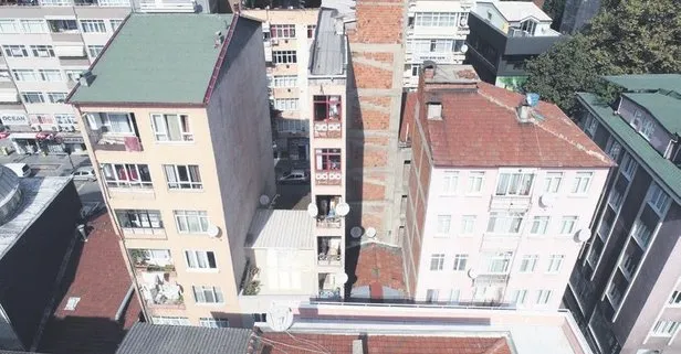 kocaeli nin izmit ilcesi ndeki 2 metre genisligindeki 8 katli bina gorenleri saskina cevirdi takvim