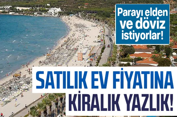 Satılık ev fiyatına kiralık yazlık! Koronavirüsü fırsat bildiler! Parayı elden ve döviz istiyorlar!-1
