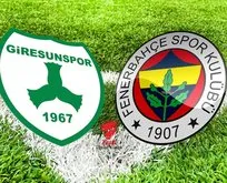 Giresunspor - Fenerbahçe maçı ne zaman?