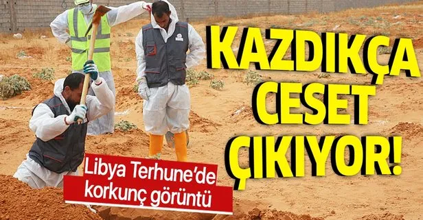 Kazdıkça ceset çıkıyor! Libya Terhune’de toplu mezarlarda 12 cesede daha ulaşıldı