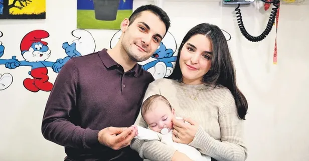 Anne karnında tedavi edilen Aras, “akıllı çorap” ile izleniyor