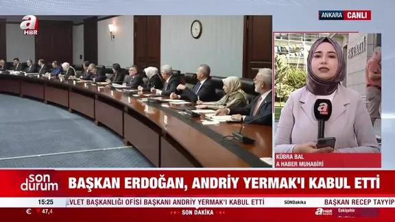 Başkan Erdoğan, Andriy Yermak’ı kabul etti!