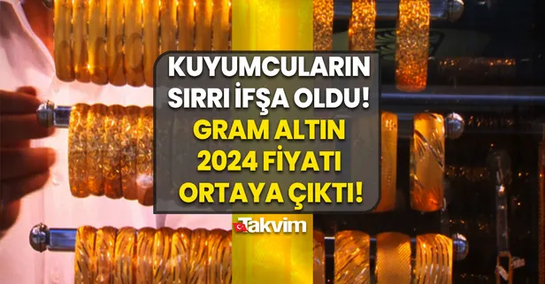 Gram altın 2024 fiyatı belli oldu! Kuyumcuların formülü ortaya çıktı! Kapalıçarşı'da rekor kırıldı! İşte 14-18-22 ayar bilezik ve çeyrek altın fiyatı canlı