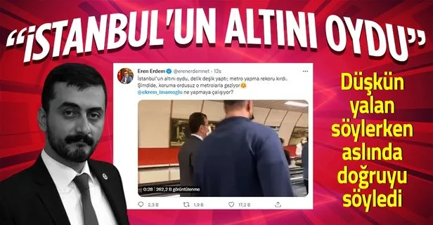 CHP’li Eren Erdem’den Ekrem İmamoğlu yalanı: İstanbul’un altını oydu, metro yapma rekoru kırdı