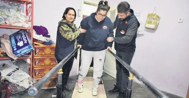 Batman’da trafik kazasında engelli kalan Ayşen’den 5 yıl sonra ilk adım!