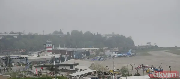 Trabzon uçak seferleri sis nedeniyle iptal edildi - 5