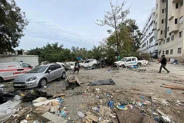 Terör devleti İsrail bir nefeslik oksijen bile bırakmadı! Şifa Hastanesi insani arayla birlikte görüntülendi