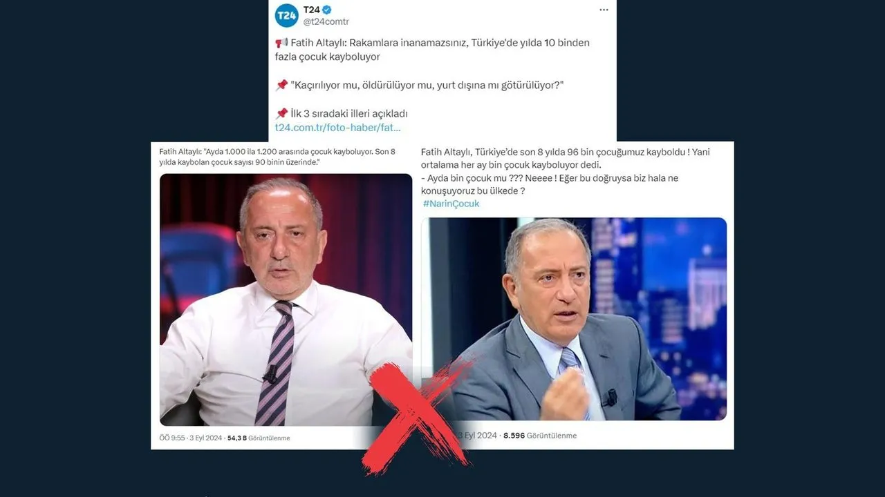 CHP yandaşı Fatih Altaylı’nın Narin’in kaybından sonraki o sözlerine Dezenformasyonla Mücadele Merkezi’nden yalanlama
