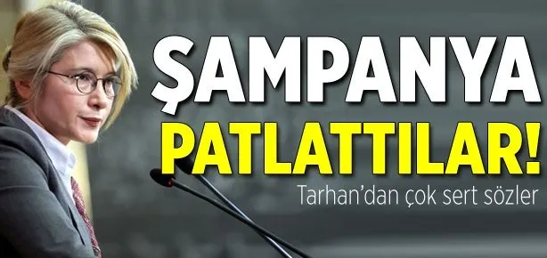 Şampanya patlattılar