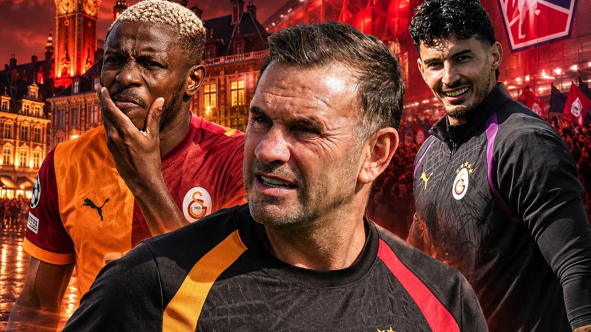 Galatasaray Lille deplasmanında! Okan Buruk'tan sürpriz 11 tercihi