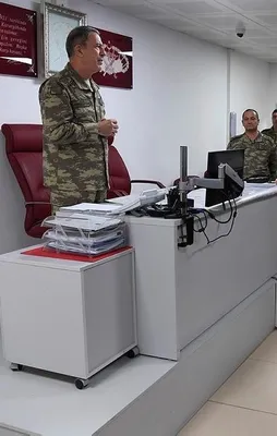 Org. Akar ve kuvvet komutanları sınır hattında