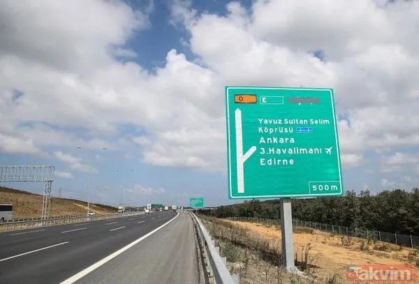 Yavuz Sultan Selim Köprüsü'nde ilk gün trafiği - 22