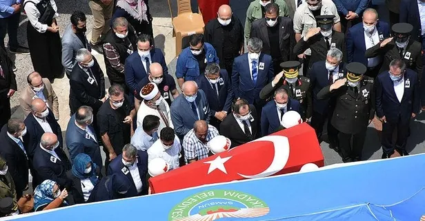 İdlib şehidine son görev