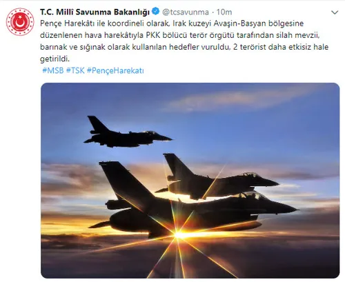 Son dakika... Irak'ın kuzeyine hava harekatı: 2 terörist etkisiz hale getirildi-1