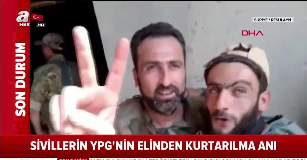 Resulayn'da sivillerin YPG terör örgütünün elinden kurtarılma anları |Video