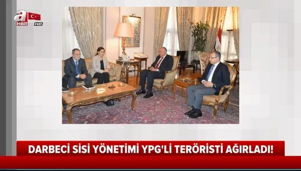 Mısır'da darbeci Sisi'den Türkiye karşıtı girişimler! YPG'li teröristi ağırladı