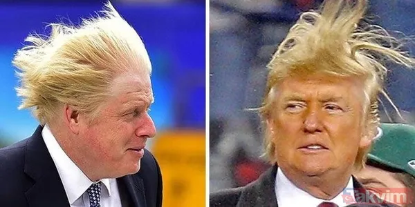 Donald Trump ve Boris Johnson'ın şoke eden benzerliği! Sosyal medya sallandı - 1