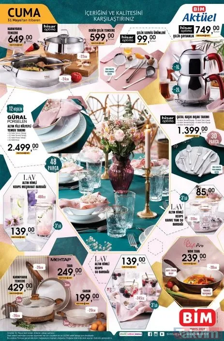 BİM 31 Mayıs CUMA aktüel ürünler kataloğu! Büyük İNDİRİM bu sabah başlıyor! %40 indirim duyuruldu - 13