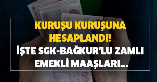 Kuruşu kuruşuna hesaplandı! Milyonlar bekliyordu belli oldu! İşte SGK-Bağkur'lu Temmuz ayı zamlı emekli maaşları
