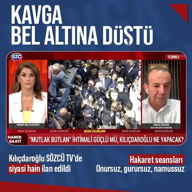 30 Haziran arifesinde mutlak kaos! Tanju Özcan Ya ben ya kayyum diyen Kılıçdaroğluna Siyasi hain dedi: SÖZCÜ TVde hakaret seansları