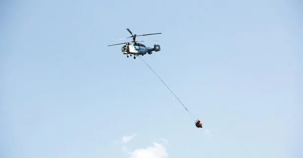 Kastamonu’dan Marmaris’teki yangını söndürmek için havalanan helikopter Denizli’de düştü