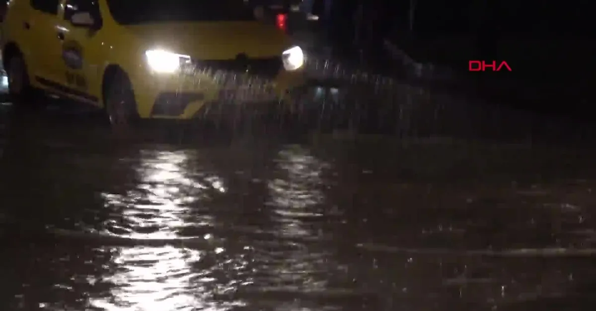 Edirne'de kuvvetli sağanak
