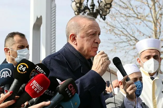 Başkan Erdoğan, eski Fazilet Partisi Rize İl Başkanı Ahmet Erdoğan'ın cenaze törenine katıldı