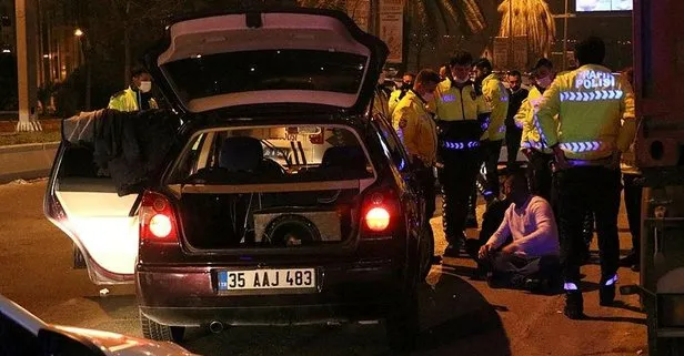 İzmir’de ehliyetsiz sürücü ortalığı birbirine kattı! Polislerden kaçtı kaza yaptı