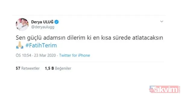 Corona virüse yakalanan Fatih Terim'e destek mesajları: Nefesim daralıyor - 44