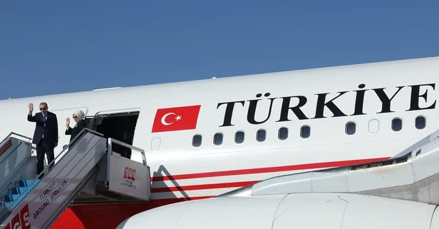 Başkan Erdoğan Özbekistan'da! Diplomasi temasları başladı... İlk görüşme Mirziyoyev ile