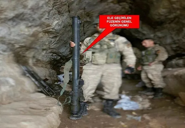 Şırnak'ta Rus yapımı füze ele geçirildi-2