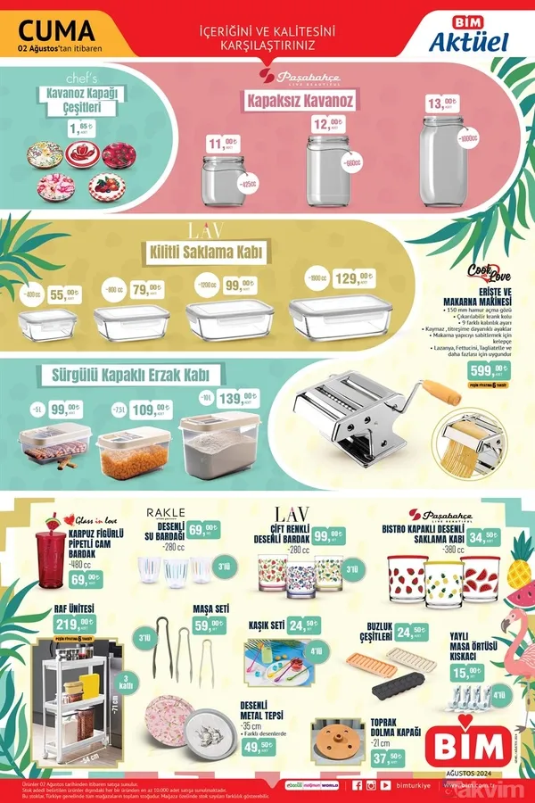 Perde 179 TL, Yastık Alezi 34 TL, Paspas 99 TL... 6'lı 149 TL! BİM aktüel 2-6 Ağustos kataloğu yayımlandı! - 11