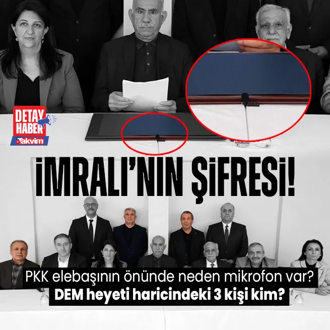 PKK elebaşı Abdullah Öcalanın fotoğrafının şifreleri: İmralıdaki 3 tutuklu kim? Neden mikrofon var?