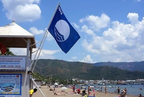 Mavi bayraklı plajda dünyada üçüncüyüz