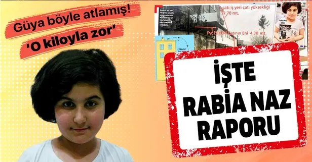 İşte Rabia Naz Raporu: Düşmesi orta olasılık