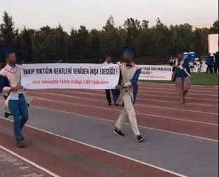 Mezuniyet töreninde PKK propagandası