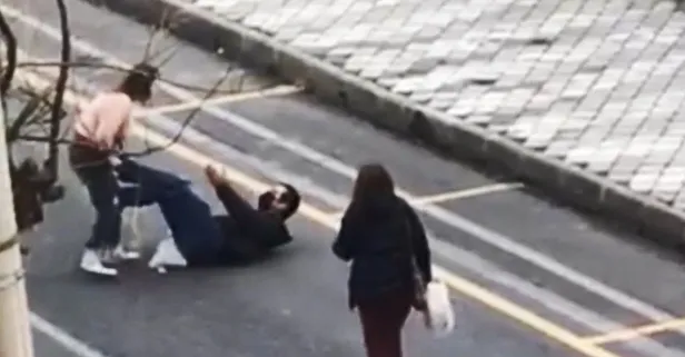 Eline bıçağı aldı! Dehşet saçtı