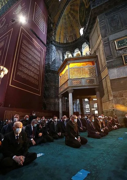 Son dakika: Mescid-i Aksa'nın avlusundan Ayasofya tebriği! Başkan Erdoğan'a böyle dua etti-1