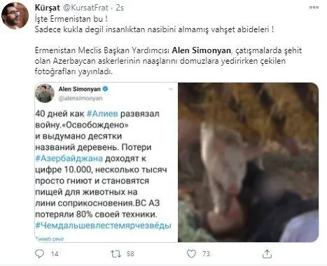 Alçaksın Twitter! Azerbaycanlı şehit askerlerin bedenlerinin domuzlara yedirilmesine sessiz kaldılar-7