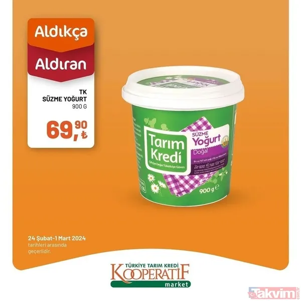 Tarım Kredi 4 Mart 2024 fiyat listesi geldi! Kooperatif market 5 üründe fiyatları az evvel indirdi! 14,90 TL'ye düştü! Dana kıyma, bonfile, yoğurt... - 16