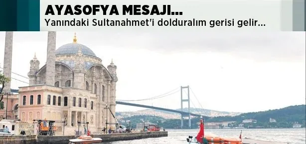 Ayasofya mesajı