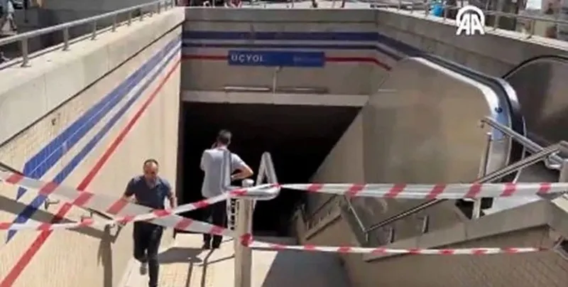 İzmir metrosu Üçyol İstasyonu'nda yürüyen merdiven ters yönde hareket etti! 9 yaralı-4